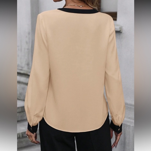 Luxe color block blouse - Picture 2 of 7